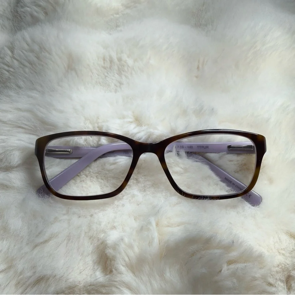 7 For All Mankind Eyeglasses – Lavender‎ & Tortoise | 52-16-140